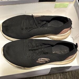 Skechers Men's Black and Brown Sneakers